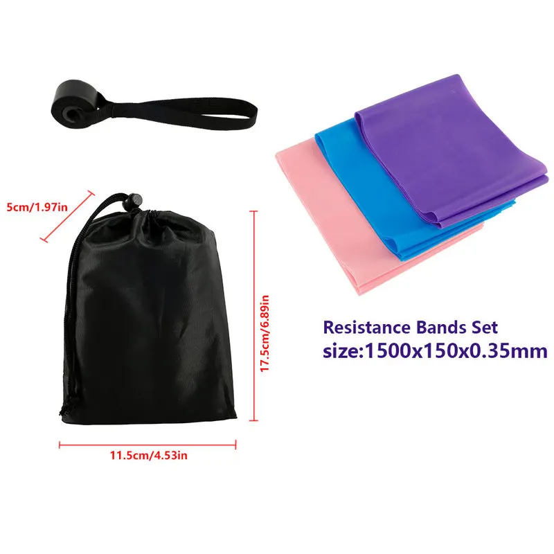 

1 Set Training Fitness Elastic Bands Gym Strength Resistance Band Pilates Yoga Exercise Sport Latex Crossfit Workout Equipment
