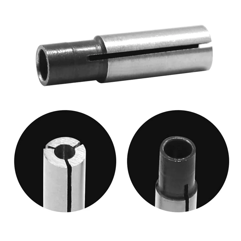 

1/4Inch to 1/8Inch Collet Chuck Driver Adapter for Lathe CNC Router Tool Milling Cutter Router Collets 10 Pack