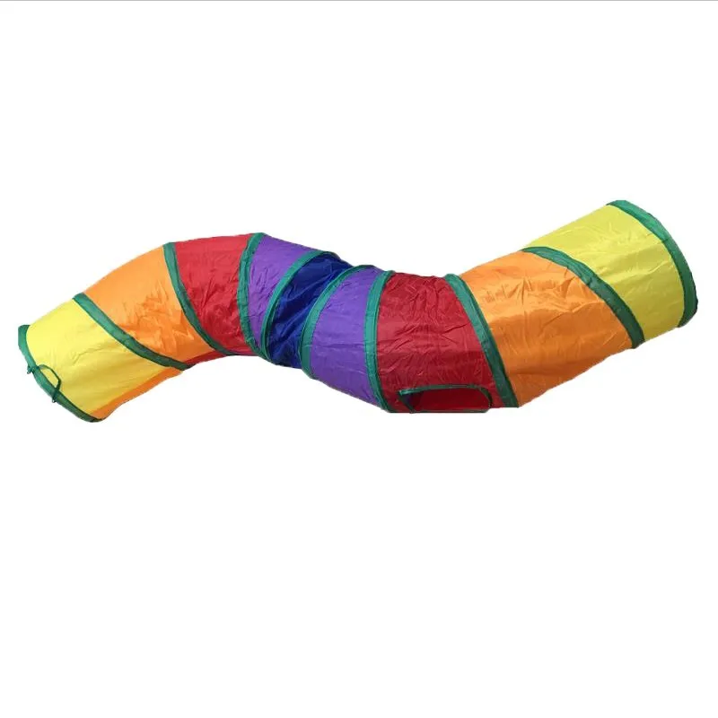 

2/3/4/5 Holes Pet Cat Tunnel Toys Foldable Pet Cat Kitty Training Interactive Fun Toy For Cats Rabbit Animal Play Tunnel