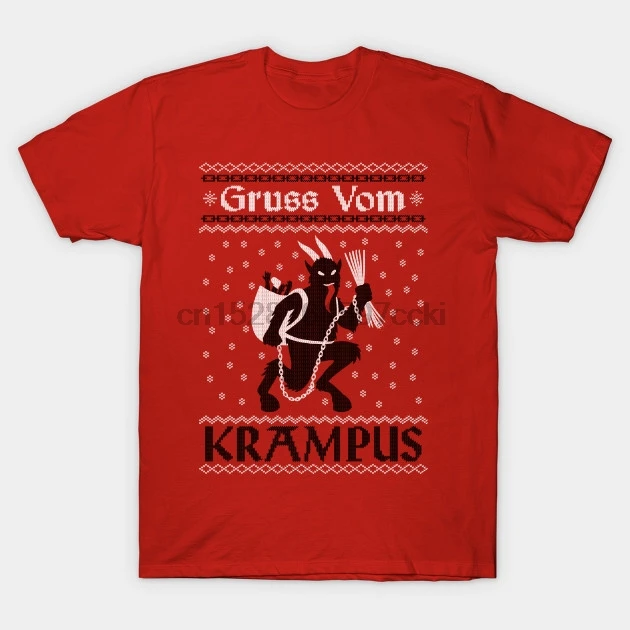 Мужская футболка с принтом Grus Vom Krampus Gruss Krampus|Мужские футболки| |