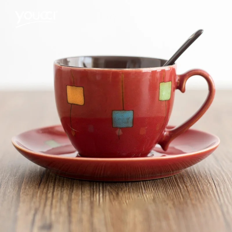 Набор винтажных керамических чайных блюдец фарфоровые чашки тумбы чашка для