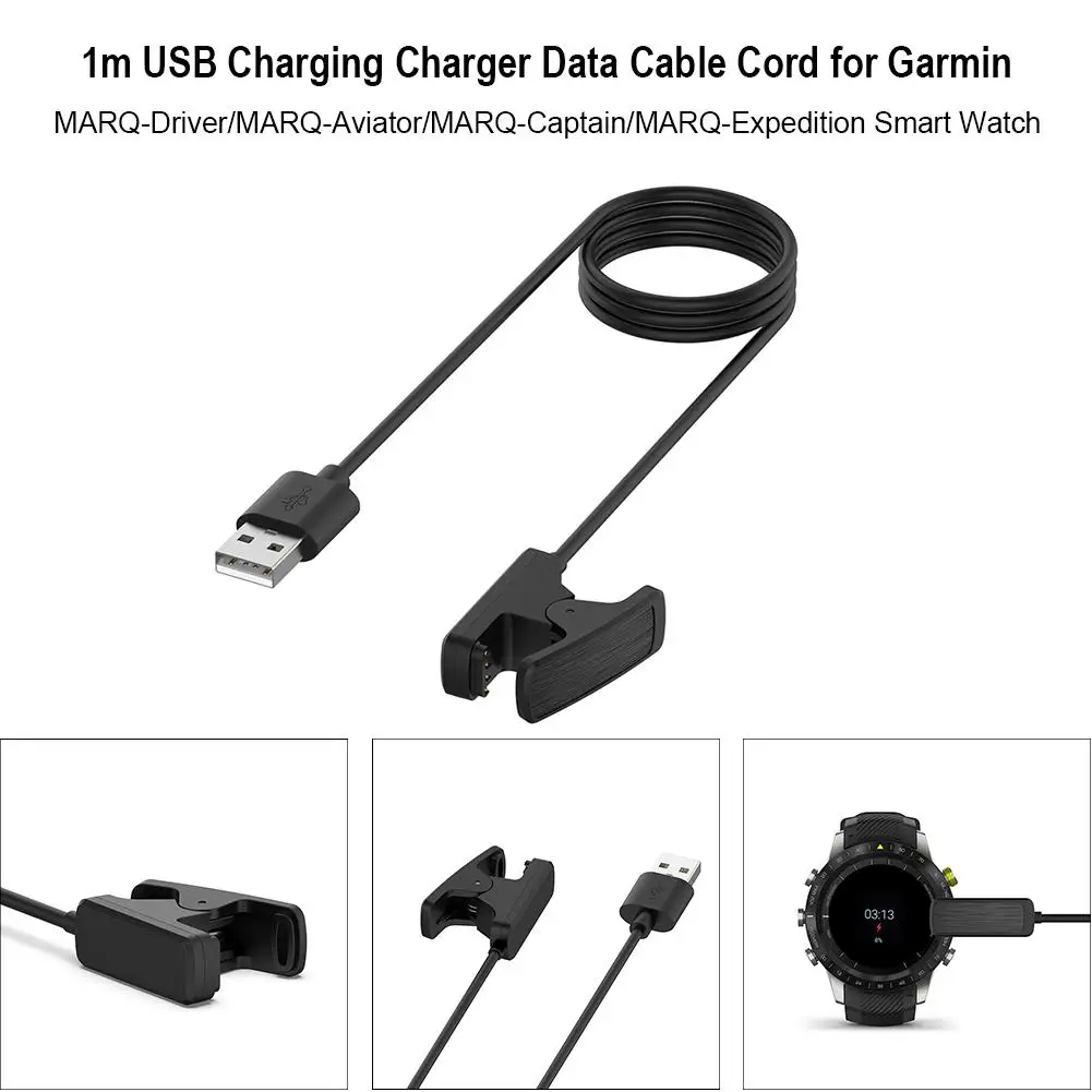 1 м usb-кабель для зарядки зарядного устройства Garmin MARQ-Driver/MARQ-Aviator/MARQ-Captain/MARQ-Expedition