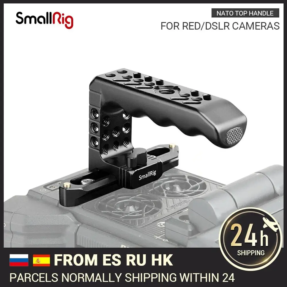 

SmallRig Top Handle Camera Cheese Handle with Nato Rail and Arri Locating Pins for RED Camera Grip Handle Mounted Hand Grip-1961