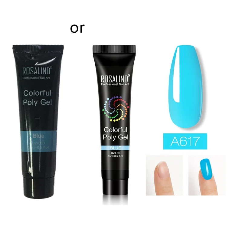 

15ml Nail Gel 7 Fashion Colors Quick Builder UV LED Gel Nail Tips Finger Extension Polish Varnish Manicure Kits