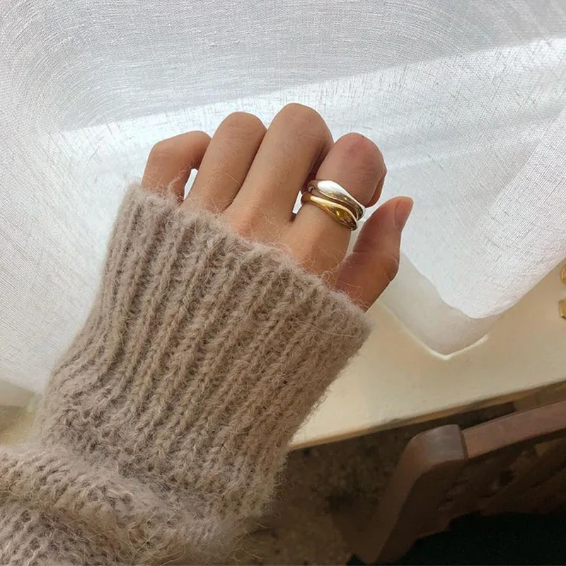 Женское серебряное кольцо в стиле панк из серебра 100% пробы | Украшения и