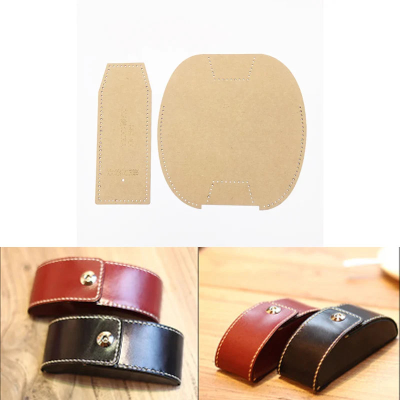 1 шт. кожаный женский кошелек сумочка Прошитый узор жесткий крафт бумажный