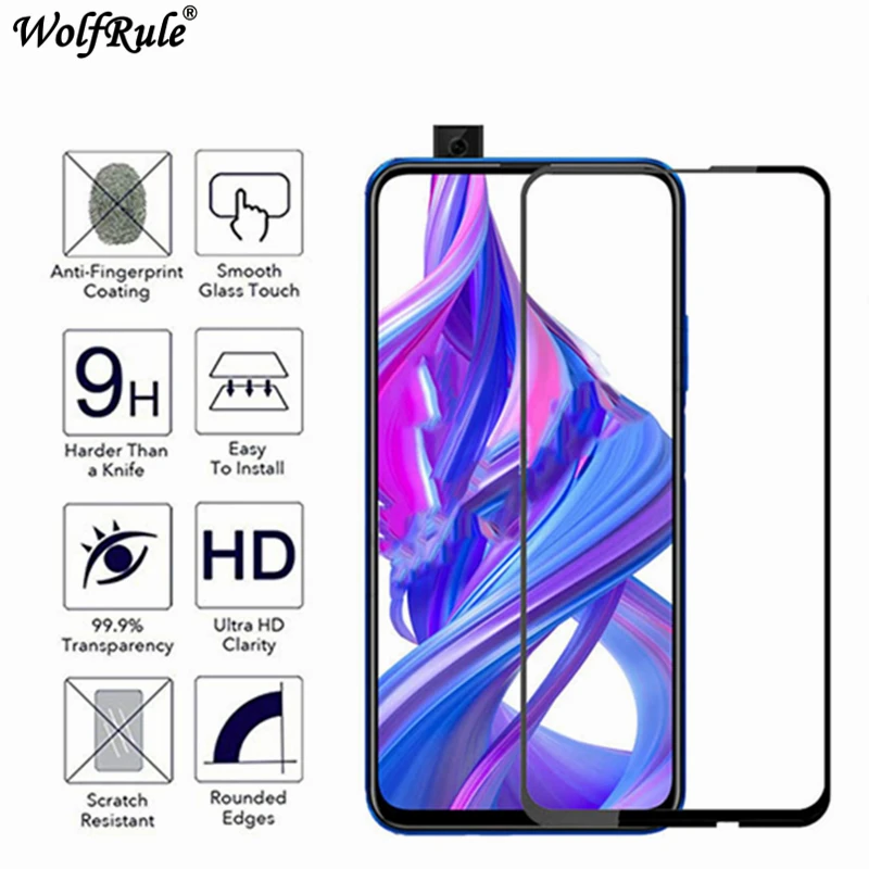 2 piezas para Huawei Honor 9X vidrio templado para Huawei Honor 9X Film adhesivo Protector de pantalla de tel&eacute;fono para Huawei Honor 9X 9 Pro-1