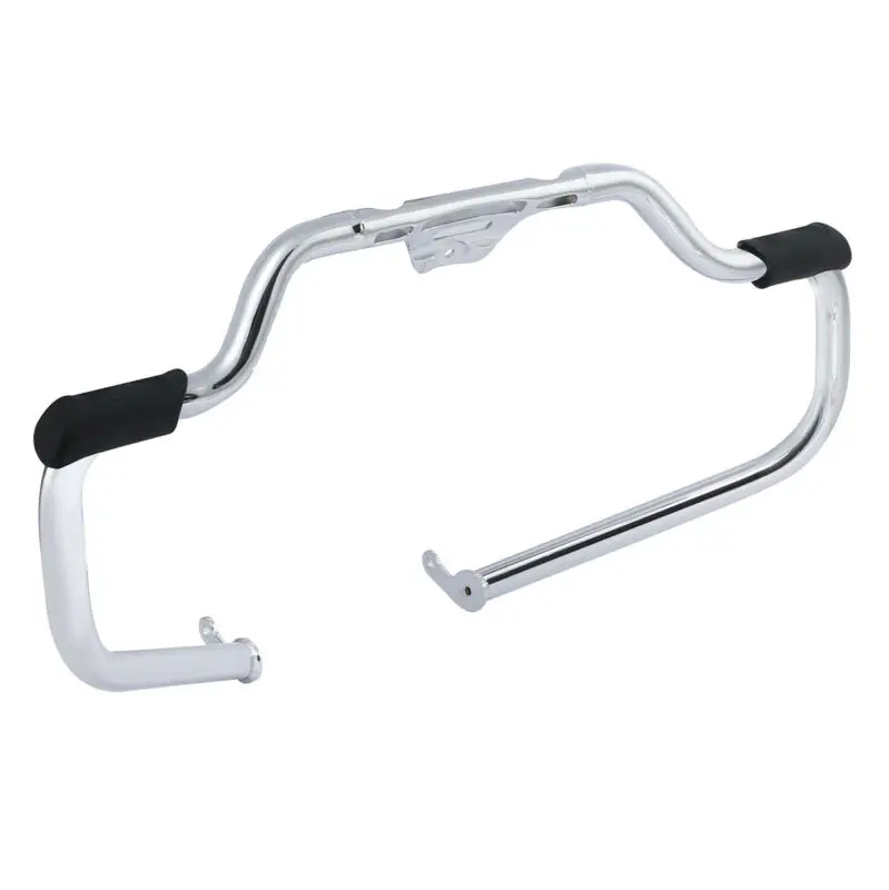 chrome Мотоцикл усы защита двигателя Крушение Бар для Harley Heritage Softail Fat Boy Street Fat Bob FLFB Deluxe FLDE Breakout 18-19 - Цвет: chrome