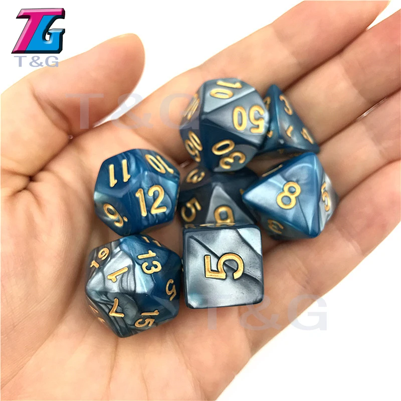 Темно-красные и черные игральные кости DND Die игрушки для взрослых детей пластиковые кубики специальный подарок на день рождения