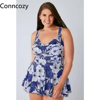 plus size one piece bikini plus fat swimsuit digital printed swimsuit l 4xl beach bathing suit women push up monokini swimwear
