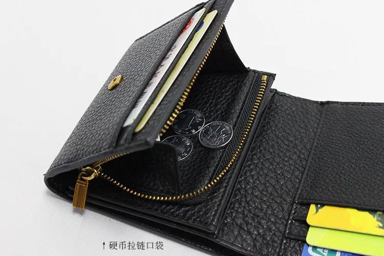 Женский кожаный короткий кошелек | Багаж и сумки