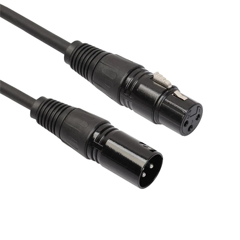 1 м XLR 3pin мужской женский экранированный микрофон аудио кабель удлинитель шнура 6