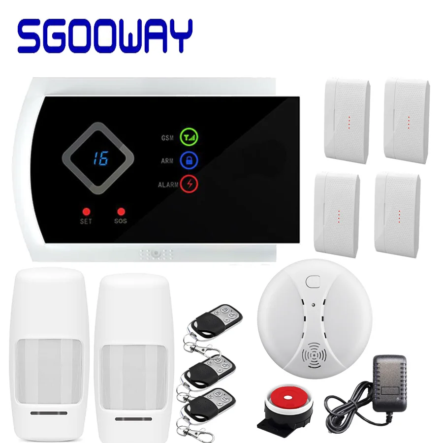Sgooway Smarts GSM сигнализация s Android IOS APP сигнализация домашняя система безопасности - Цвет: Set  D