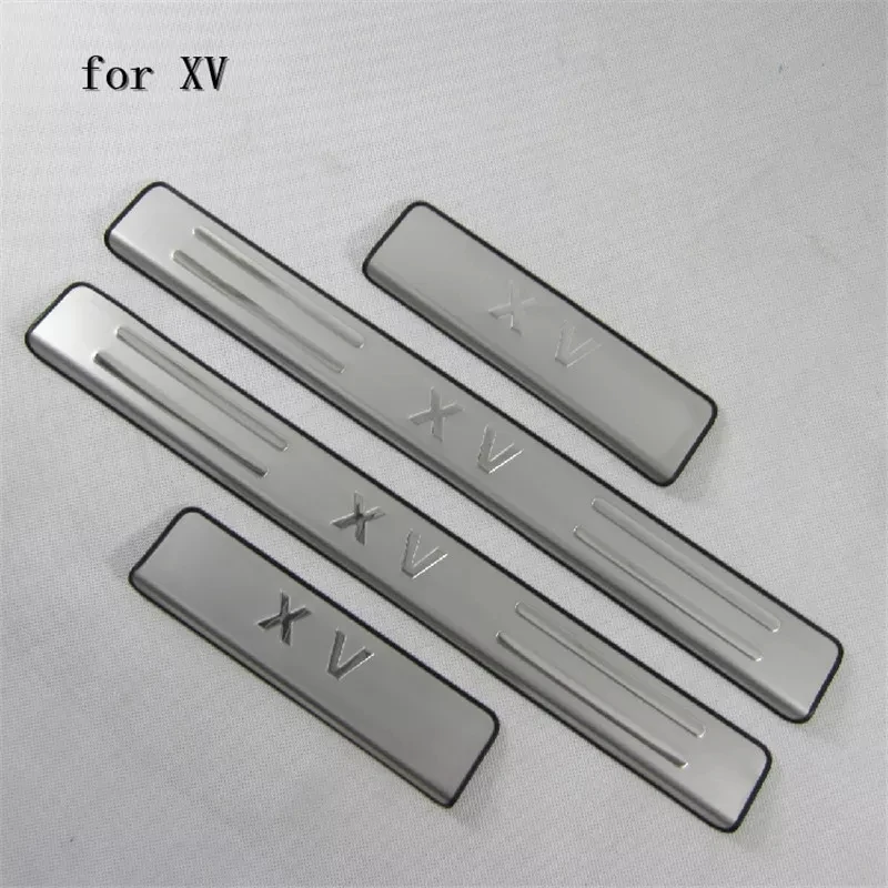 high quality stainless steel door sill strip welcome pedal auto accessories For Subaru XV 2012- 2017 4pcs Car styling