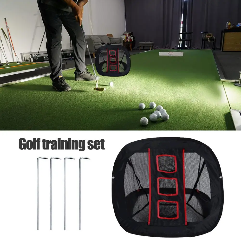 

Golf Practice Net Pitching Accuracy Training Convenient Golf Tool Backyard Outdoor Target Practice Pop Up Hitting Nets Aids