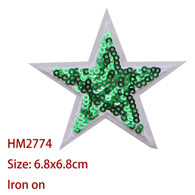 Цветные полые звезды блестки Иконка вышивка аппликация нашивки для кавайной