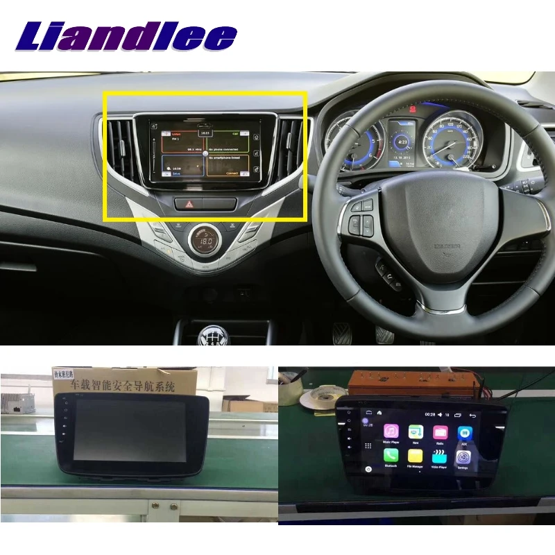 Для Suzuki Baleno Maruti 2015 ~ 2020 LiisLee автомобильный мультимедийный ТВ DVD GPS аудио Hi-Fi радио
