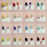 40 colors ink pads for rubber stamps water drop shape stamp ink fast drying stamp pigment ink pad for diy scrapbooking decor