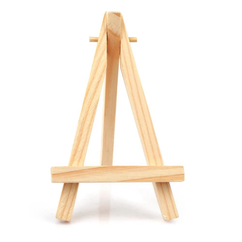 

10 Sets Mini Display Easel With Canvas 8X8Cm Wedding Table Numbers Painting Hobby Painting Craft Diy Drawing Small Table Easel G