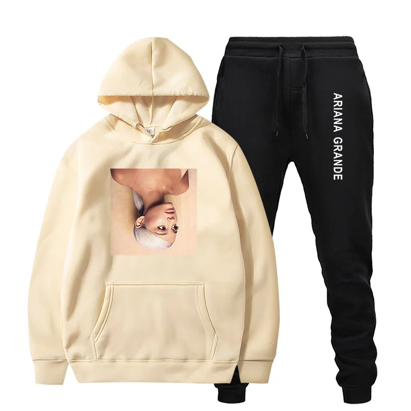 Толстовка Ariana Grande с капюшоном свитшот спортивные брюки для мужчин и женщин