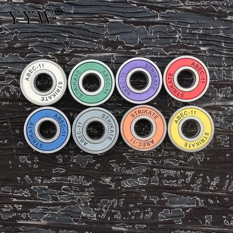 Четырехколесный подшипник для скейтборда, подшипник, стойка из хромированной стали и нейлона для быстрого бесшумного цветного подшипника для детей и взрослых, скейтборды