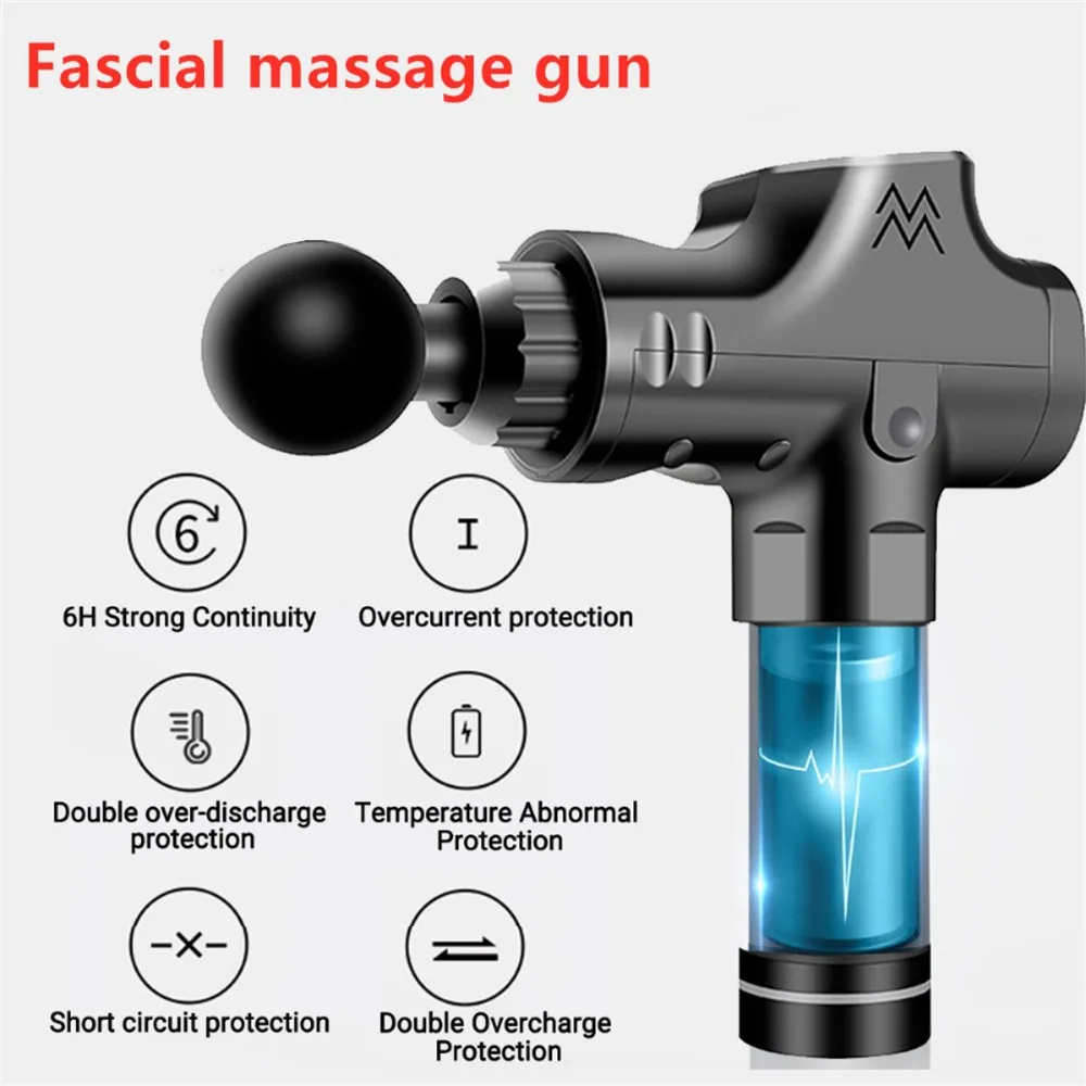 New massage gun physiotherapy instrument mute touch screen console massage gun electric gun massage relieve pain
