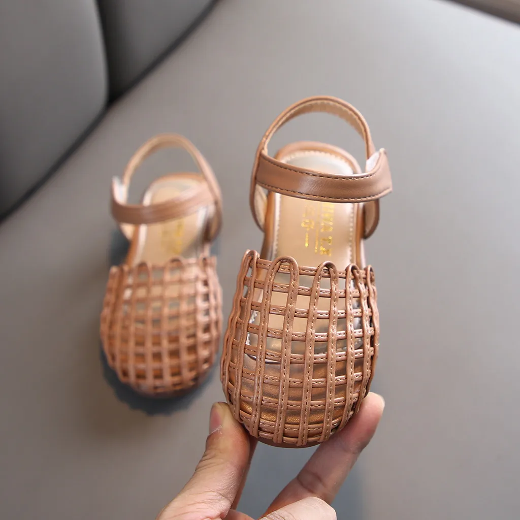 Летние однотонные повседневные босоножки JAYCOSIN с мягкой подошвой для маленьких