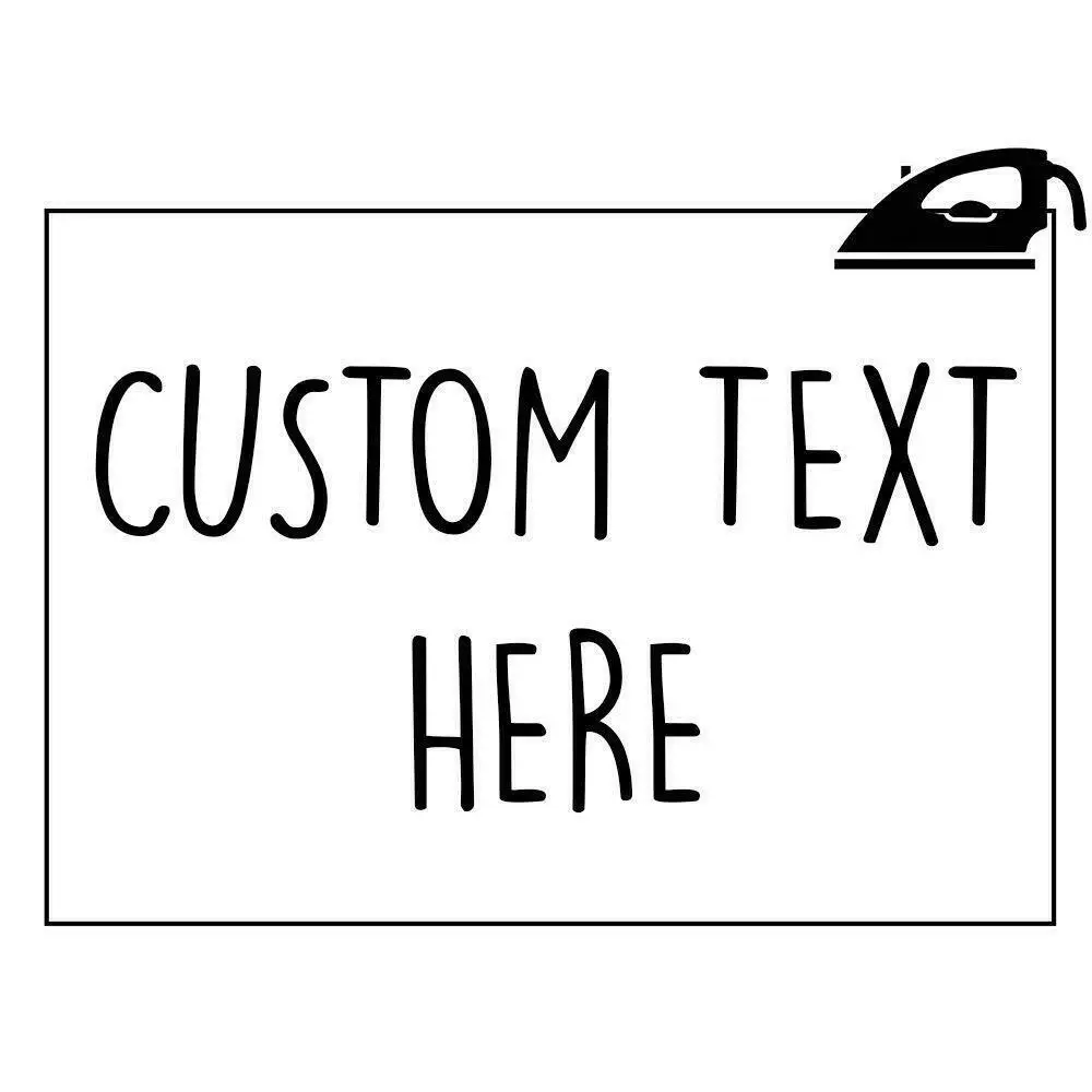 Индивидуальная термонаклейка на футболку персонализированная наклейка с любым