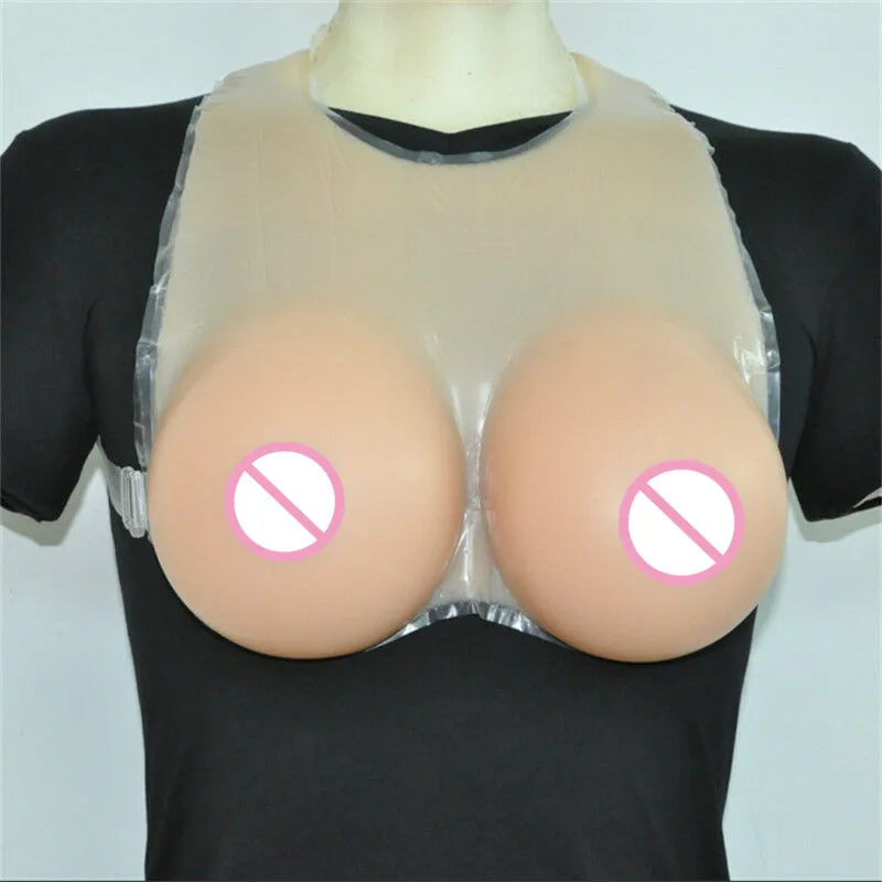 Ladies Silicone Fake Soft Breast Breast Sex Enhancer Queen Easy Loading