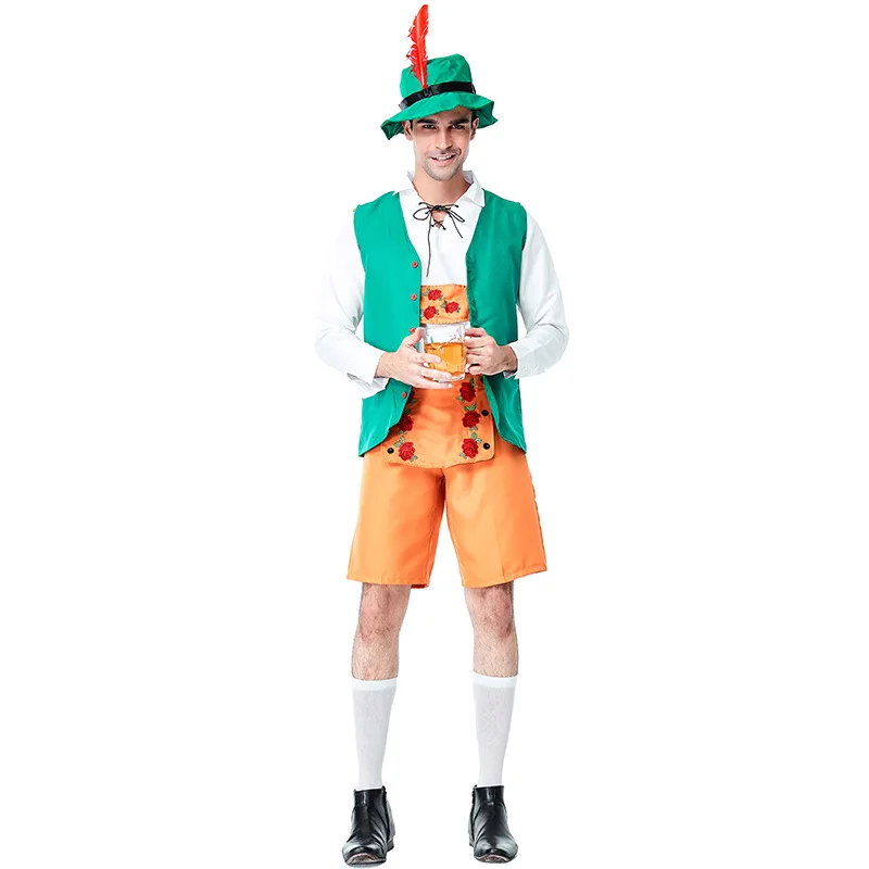 

High Quality Germany Bavarian Oktoberfest Traditional Beer Costume Halloween masquerade Party Cosplay Couple Dress
