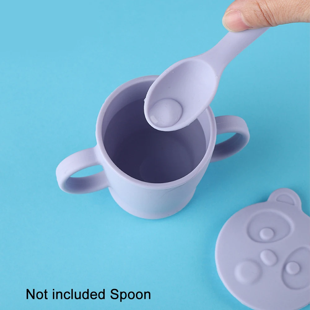 

With Handle Drink 140ml Silicone Training Cup For Infants Toddlers Open Mouth