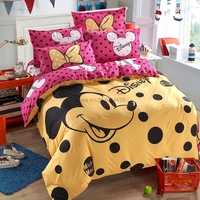 new cartoon mickey mouse bedding set disney minnie mouse winnie the pooh twin full queen duvet cover bed sheet pillowcase 34pcs