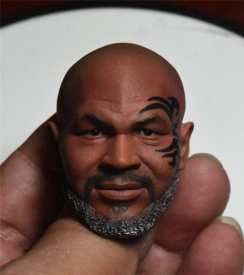 

In Stock 1/6 Scale Head Sculpture Of Tyson With Beard Tattoo For 12" Set Doll Action Figures