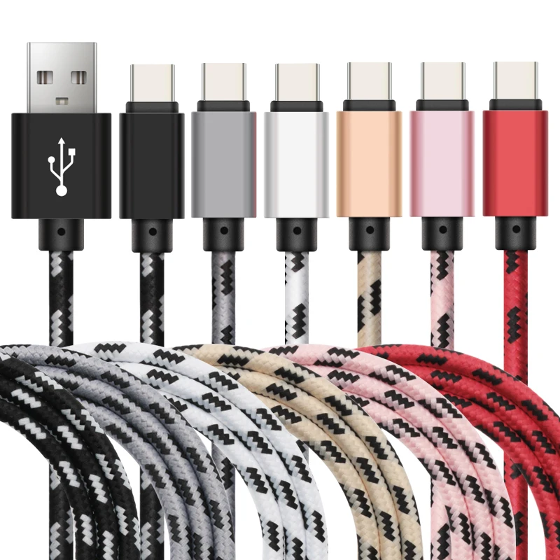 0 25 м 1 2 3 текстильный Micro USB Тип C 8 контактный зарядный кабель Быстрая зарядка