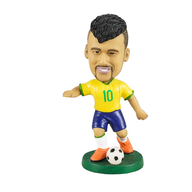 

BYGLTY Star Figures Toys 12cm Football Star Doll Hand-made Doll Car Accessories Ornaments Pvc Toy Gift Doll