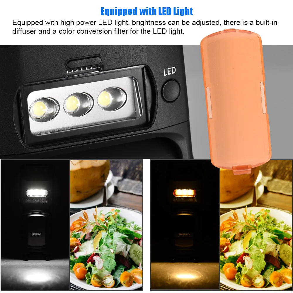 Беспроводная вспышка YONGNUO YN968N II Speedlite ttl 1/8000s HSS светодиодный светильник 5600K для цифровых зеркальных фотокамер Nikon YN622N YN560