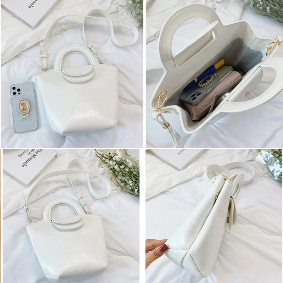 

Brand Designer Glossy Leather Bags Summer Women 2021 Adjustable Wide Strap Ladies Crossbody Bag Candy Color Female Purse Handbag