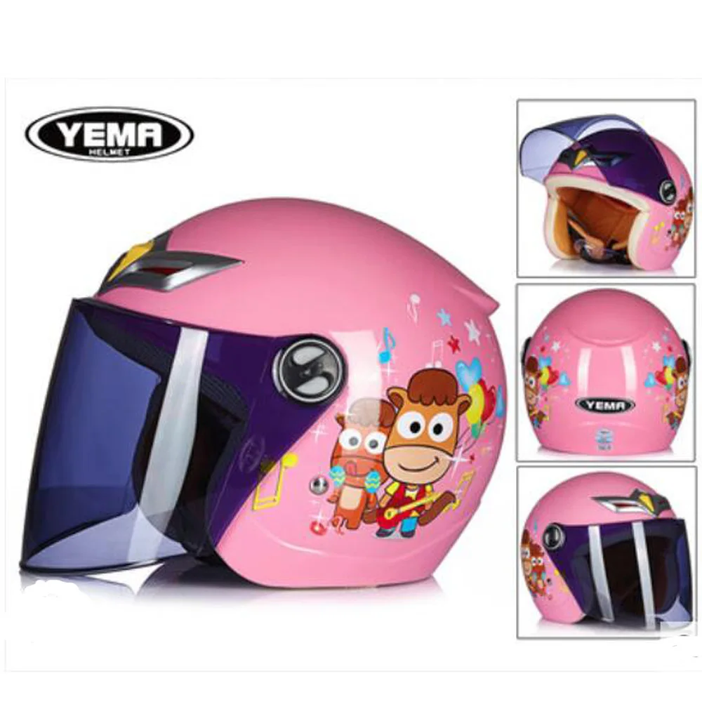 Шлем мотоциклетный детский из АБС-пластика черный серый | Автомобили и мотоциклы