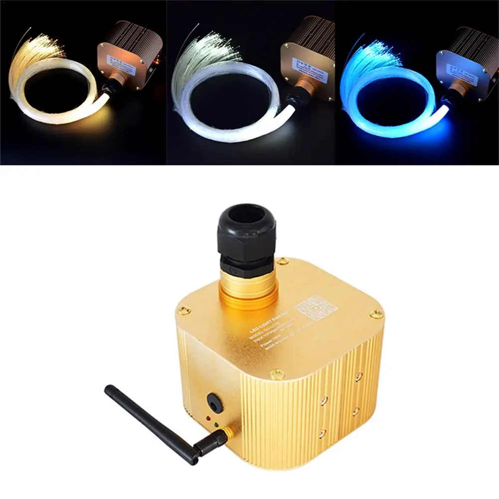 

16W Golden Lamp Source Starlight APP RF Control Night Light With Remote Control Car Fiber Optic Lights Auto Interior Supplies