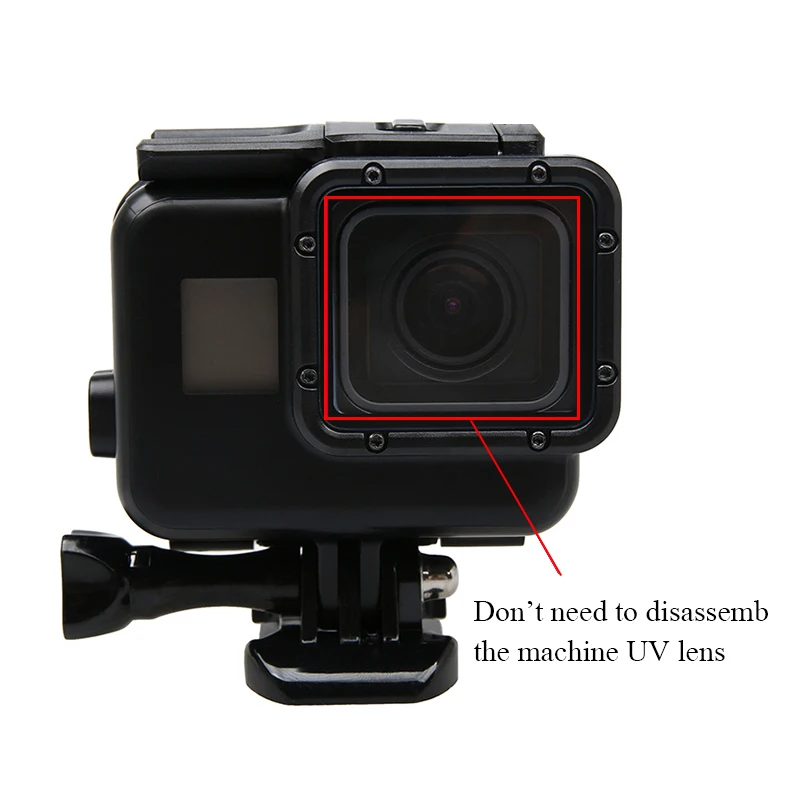 Подводный водонепроницаемый чехол для GoPro Hero 6 5 7 черный защитный дайвинга с