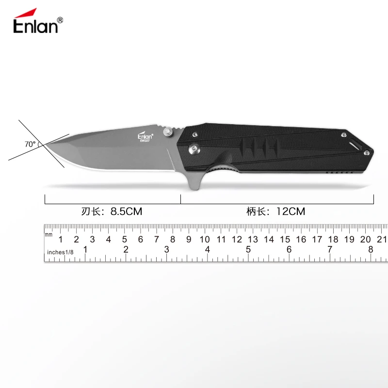 Мини-подарок складной нож Enlan EW107 с рукояткой G10 походный охотничий спасательный