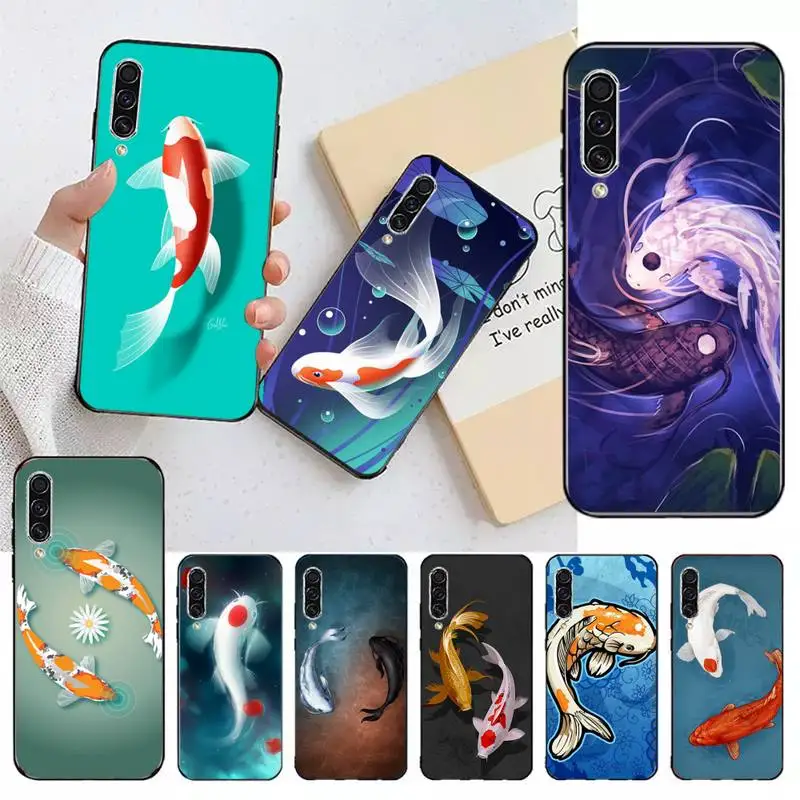 

colorful koi lucky fish Phone Case For Samsung galaxy A S note 10 12 20 32 40 50 51 52 70 71 72 21 fe s ultra plus