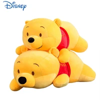 45 55cm disney winnie the pooh plush toy lying cushion sleeping pillow doll cute soft stuffed animal cartoon decorations gift