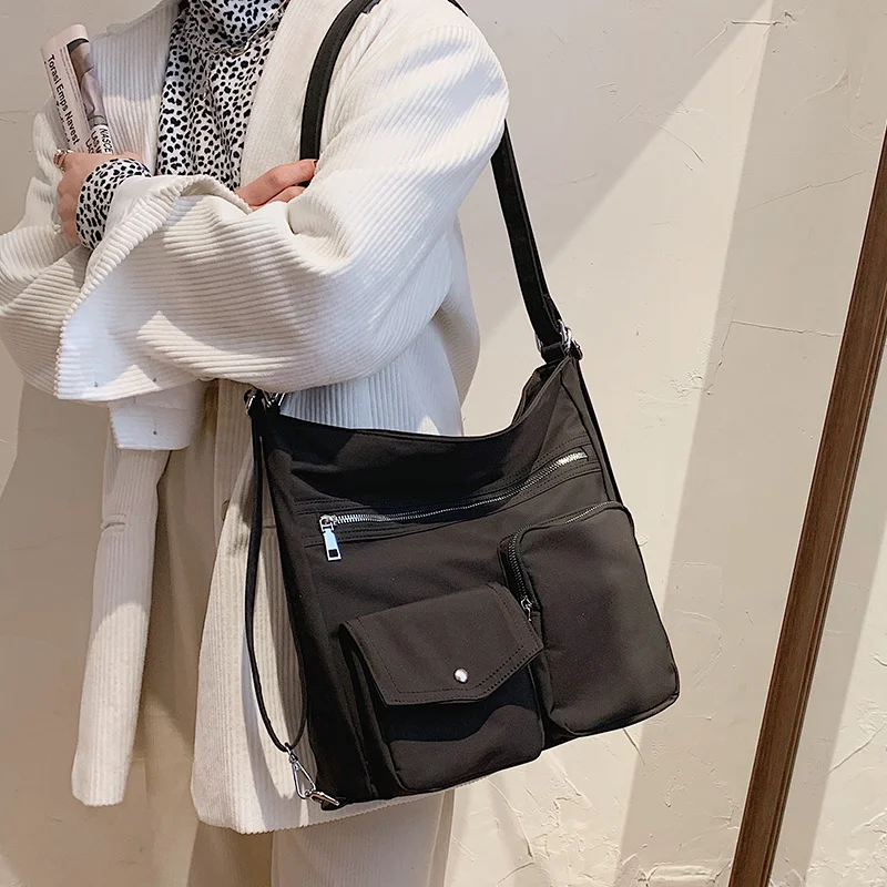 

Cloth Shoulder Bags For Women Hot Student Ladies Hand Crossbody Pack Casual Tote Handbag Bolso Mujer 2021 Sac Ecole Femme