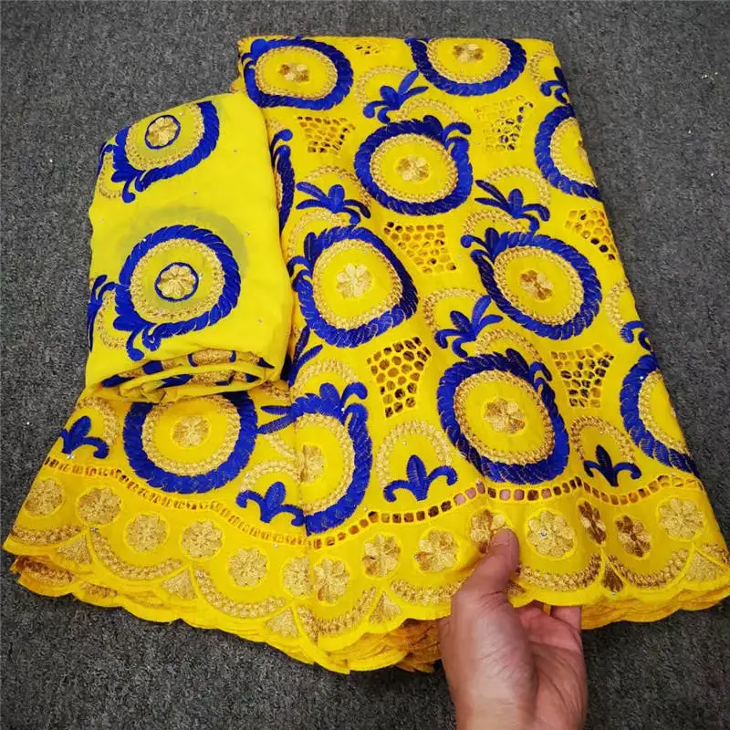 

2021 African Swiss Voile Lace Fabric embroidery lace trim high quality african Dry cotton lace fabric for wedding ! YL21318