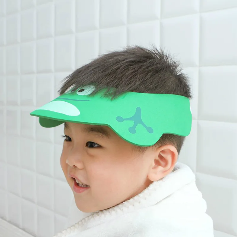 

New Kids Bath Visor Hat Adjustable Baby Shower Cap Protect Shampoo Hair Wash Shield for Children Infant Waterproof Cap