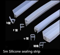5mlot f u h shape silicone seals sliding door screen shower door window bathroom sealing 6 8 10 12mm glass fixture accessories