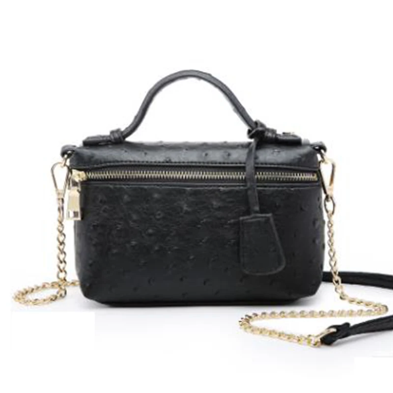 HIGHREAL новый индивидуальный дизайн с страусиным узором Сумки из натуральной кожи