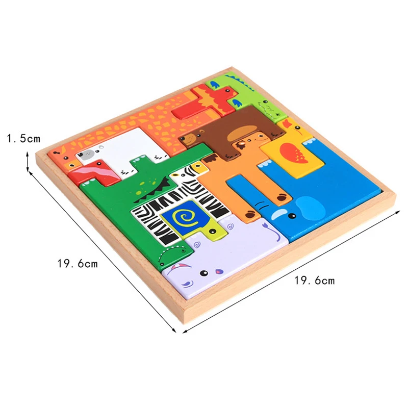 Деревянная головоломка для детей игрушки Монтессори головоломки прекрасная