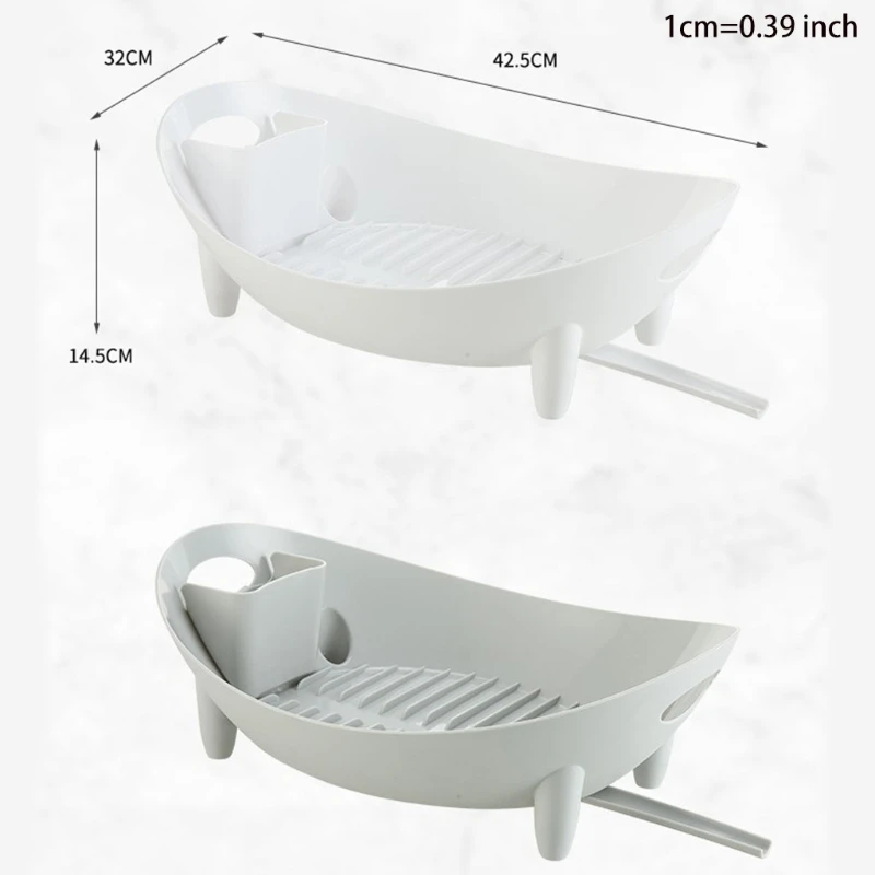 Сушилка для посуды овальная сушилка с держателем тарелок контейнер хранения